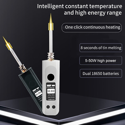 #ad Cordless Portable Soldering Iron USB Rechargeable Electric Soldering Irons 5 50W $53.75