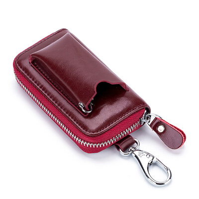#ad Solid Color Zipper Key Bag Universal Key Chain Storage Bag $18.68