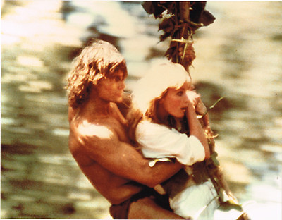 #ad Tarzan the Apeman rare 11x14 lobby card Miles O#x27;Keefe Bo Derek swinging on rope $34.99