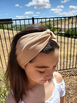 #ad 8 Colors Jersey Elastic Cotton Headband Headwrap Women fashion Athletic Yoga $4.99