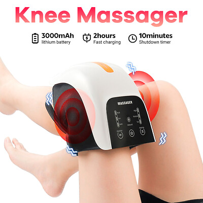 #ad Household Knee Massager Far Infrared Heat Vibration Therapy Knee Joint Care Tool $57.95