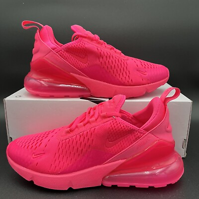 #ad Nike Air Max 270 Hyper Pink Bubblegum Triple Athletic Shoes Women#x27;s Multi Sz NEW $119.97