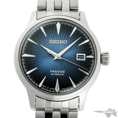 #ad SEIKO Presage SARY073 Silver Stainless Navy Men#x27;s Wrist Watch Japan $383.90
