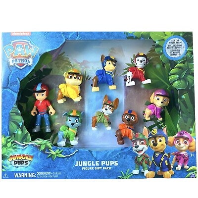 #ad PAW PATROL JUNGLE PUPS FIGURES GIFT PACK BRAND NEW BY NICKELODEON amp; SPIN MASTER $55.99