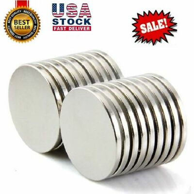 #ad 5 10 25 100pcs 20mm x 3mm 13 16quot;x1 8quot; Strong Disc Rare Earth Neodymium Magnets $8.09