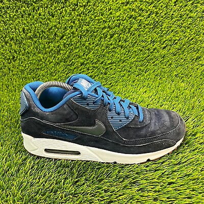 #ad Nike Air Max 90 Womens Size 10 Blue Athletic Running Shoes Sneakers 818598 400 $59.99