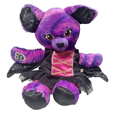 #ad Build A Bear Bat Purple Starry Night 17quot; Plush Stuffed Animals Halloween $15.11