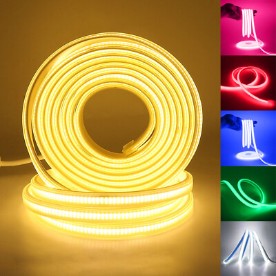 #ad 110V 480Leds m LED Neon Strip COB Lights Waterproof Flexible Home Outdoor Lamp $91.00