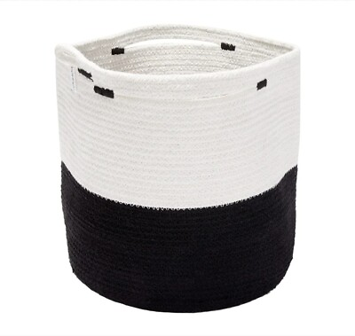 #ad Mia Melange Foldable Cotton Basket NWT $18.00
