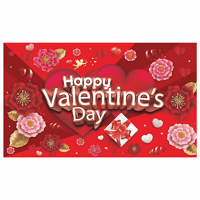 #ad Valentine#x27;s Day Background Banner Valentines Day Decorations Supplies 73 x 43 In $9.98