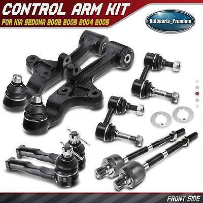 #ad 8Pcs Front Control Arm amp; Ball Joint Assembly Sway Bar Link for Kia Sedona 02 05 $112.99