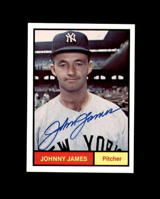 #ad Johnny James Signed 1982 Renata Galasso 1961 New York Yankees Autograph $16.00