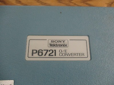#ad Sony Tektronix Model: P6721 O E Converter lt; $1249.99