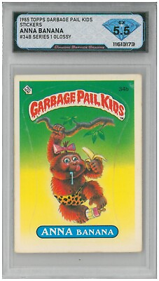 #ad 1985 Garbage Pail Kids ANNA BANANA #34B Series 1 Glossy 💎 DSG 5.5 EX $27.54