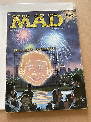 #ad Mad Magazine #34 August 1957 Fourth of July VG shipping included $45.90
