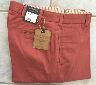 #ad NWT Bills khakis M1 VTWR Size 30 PLAIN VTG TWILL Relaxed WEATHERED RED $165 $79.99