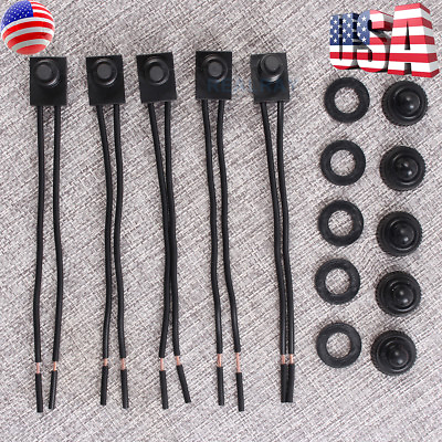 #ad #ad 5pcs 12V 4quot; Wire Leads Waterproof On Off Push Button Switch for Motorcycle Car $8.98