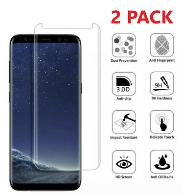 #ad 2x Case Friendly Tempered Glass Screen Protector For Samsung Galaxy Note 8 9 $5.99