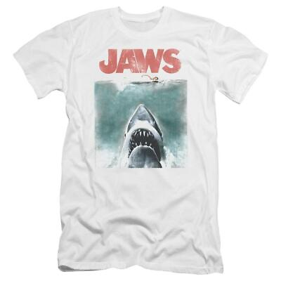 #ad Jaws T shirt movie poster retro 70#x27;s men#x27;s adult regular fit graphic tee UNI726 $19.99