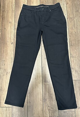 #ad Chicos So Slimming Pants Womens Size 2R Black Jeans Girlfriend Slim Leg Ankle $35.00