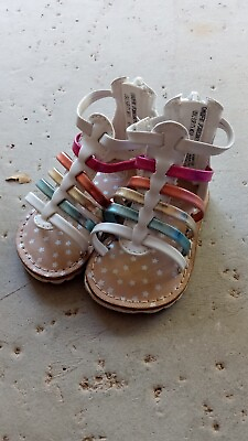 #ad ❤️ 2 Gladiator Sandals Slides Flip Flops Shoes Kids Boys Girls Toddler Size 2 $11.99