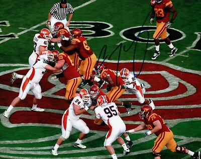 #ad Chauncey Washington Signed Autographed 8X10 Photo USC Rose Bowl Run Low Sig COA $6.99