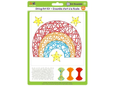 #ad Krafty Kids String Art Kit Rainbow $10.65