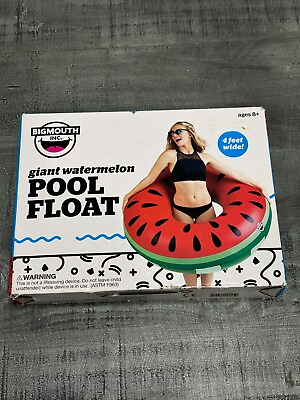 #ad 2017 BigMouth Inc. Giant Watermelon Pool Float 4 Feet Wide Adult Size Summer Fun $16.95