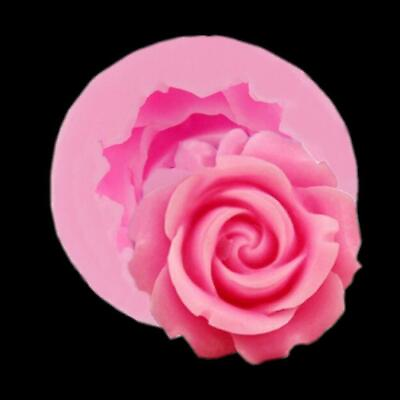 #ad Silicone 3D Rose Flower Fondant Cake Chocolate Mold Modelling Best Mould W3 M6D5 $1.23