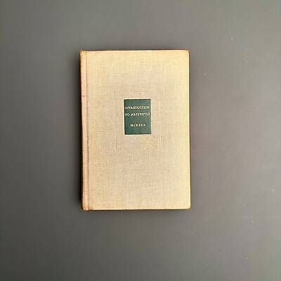 #ad Introduction To Aristotle by Richard McKeon Rare 1947 Edition $18.00