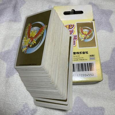 #ad Ho oh gold Pokemon Poker Deck 1999 Nintendo JAPAN Playing Cards w box $137.99
