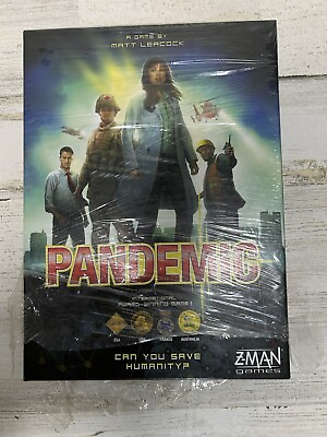 #ad Z Man Games Pandemic Board Game ZM7101 New Unopened Smoke Free Environment $12.00