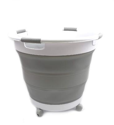 #ad 66L Collapsible Laundry Basket with Wheels Foldable Pop Up Storage Containe... $62.78