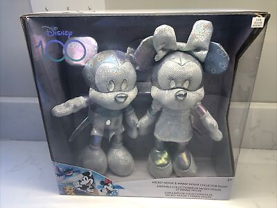 #ad Disney100 Years of Wonder Mickey Mouse amp; Minnie Mouse Collector Set Plush NEW $44.71