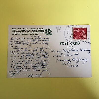 #ad Trunk Bay Virgin Islands National Park Trunk Bay Posted Postcard C $5.27