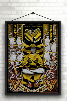 #ad Wu Tang Clan October 18 2023 Seattle WA Screen Print Poster $15.99