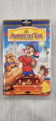 #ad Universal Studios An American Tail Cartoon VHS Tape Rated G with Cover $6.99