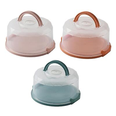 #ad 8inch Portable Cake Carrier Dustproof Cake Stand for Party Picnic Vegetables $18.11