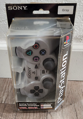 #ad Sony Dualshock Gray Genuine PlayStation 1 PS1 Official Controller NEW SCPH 1200 $199.94