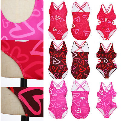 #ad Girls Bodysuit One piece Swimwear Sleeveless Swimsuit Surfing Sportwear UPF50 $12.82