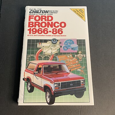 #ad Ford Bronco 1966 1986 Tune up Shop Service Repair Manual Book NEW SEALED $16.99