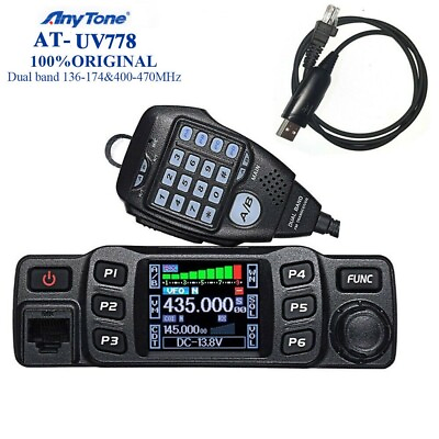 #ad AnyTone AT 778UV Dual Band Transceiver 25W 136 174MHz 400 480MHz Mobile Radio $116.56
