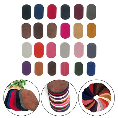 #ad High Quality Suede Fabric Iron On Patch Kit Multicolor Repair for Clothes $5.42