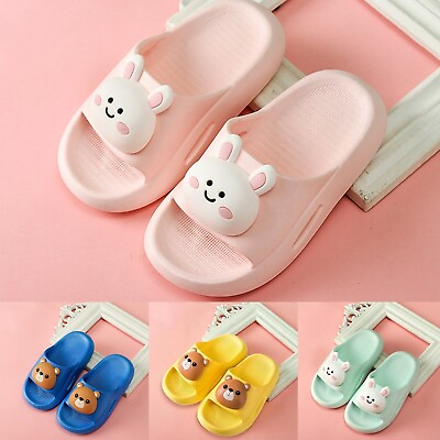 #ad Girl Slipper Boots Size 3 Home Slippers For Children Kids Little Rabbit Children $13.63