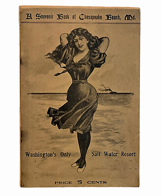 #ad A SOUVENIR BOOK OF CHESAPEAKE BEACH MARYLAND 1971 PB SALT WATER RESORT $13.00