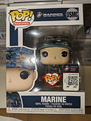#ad Funko POP Military Marine Female Combat Exclusive USMC Marines New $11.25