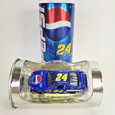 #ad 1:64 Vintage 2001 Jeff Gordon 24 Chevy Pepsi Can Tin NASCAR Diecast Action RCCA $11.88
