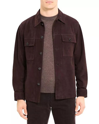 #ad Brown Stylish Suede Party Handmade Genuine Lambskin Men Jacket Designer Leather $138.75