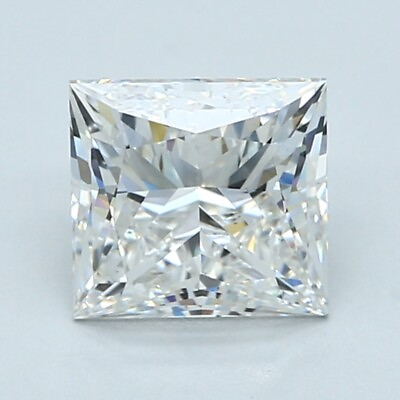 #ad Lab Grown 2.64 Ct PRINCESS Cut IGI Certified CVD Diamond G Color VS1 Clarity $1099.00