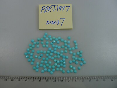 #ad Persian Turquoise 100% Natural 124 Round Cabochon 43.40 TCW $620.00